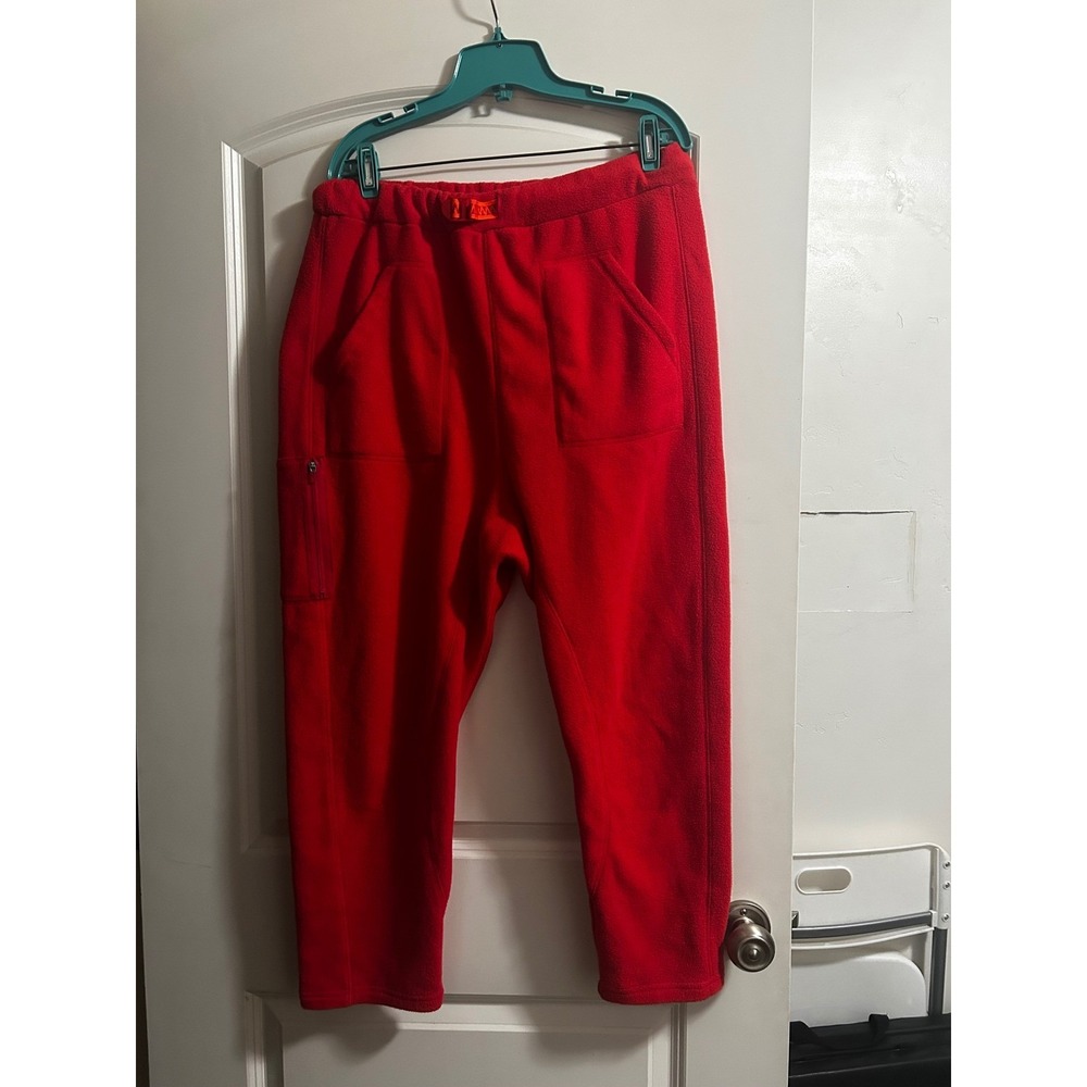 FP Movement Highline Fleece Pants Red Joggers Womens Medium OB1071275
